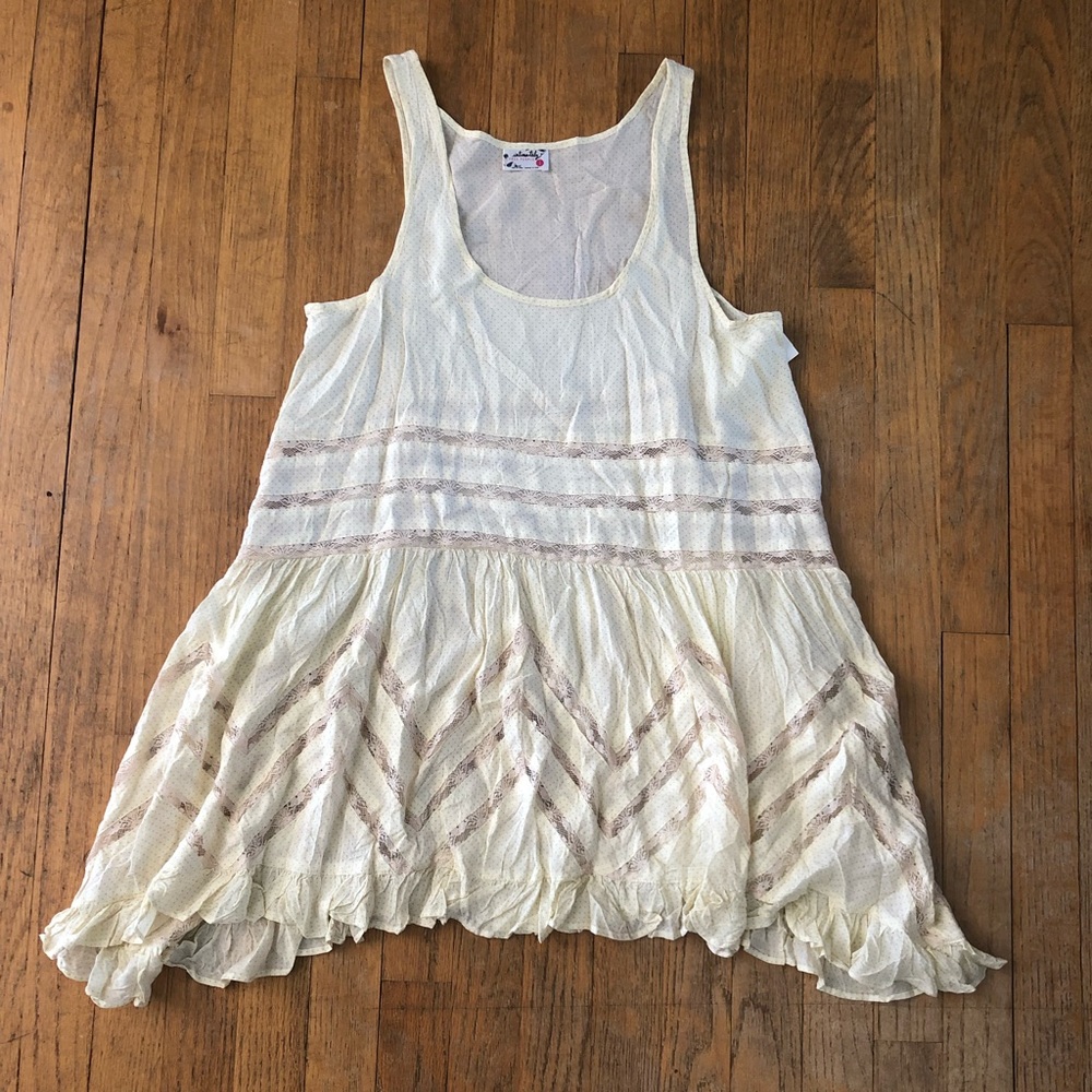 FREE PEOPLE NWOT VOILE AND LACE TRAPEZE SLIP